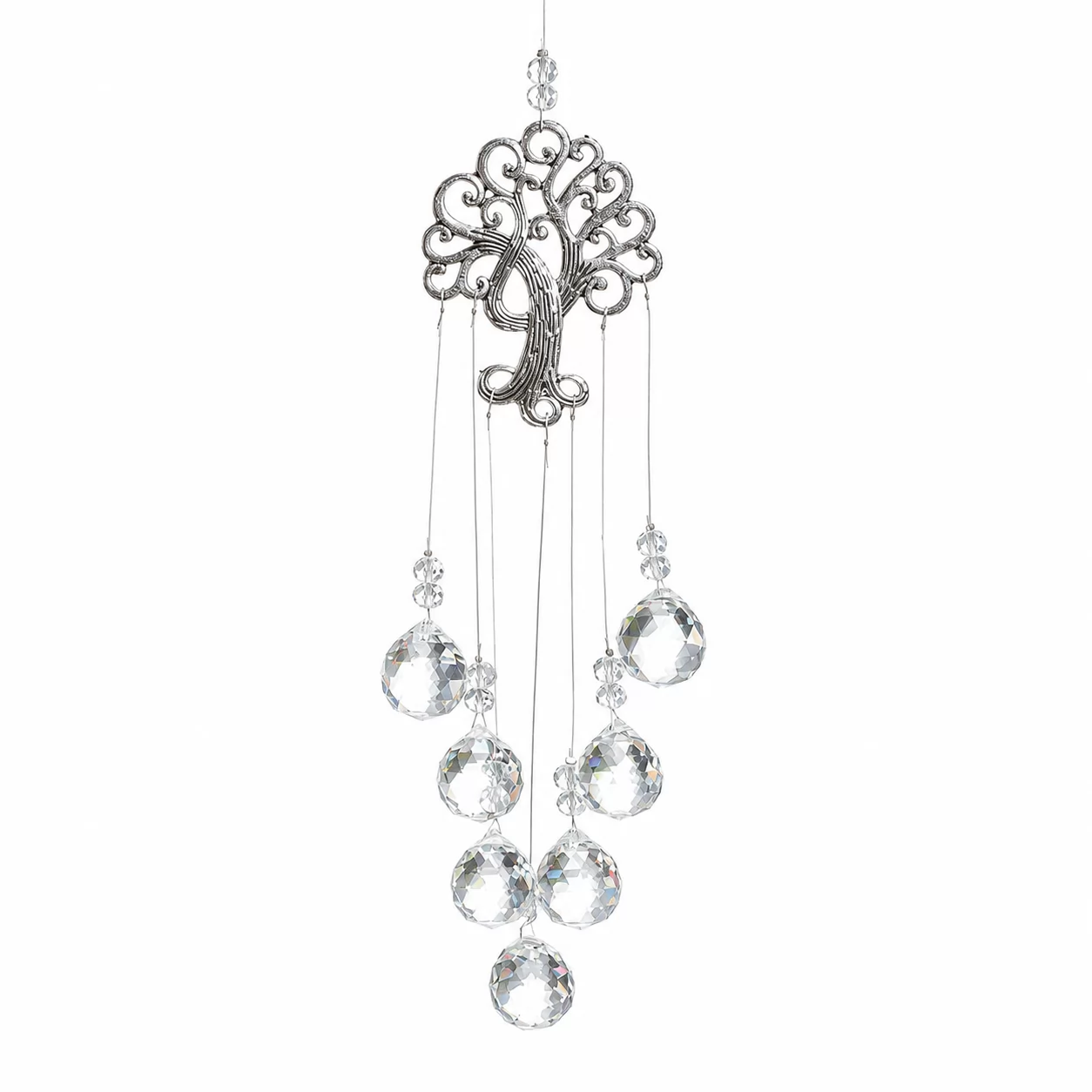 The Crystal Rainbow Wind Chime – A Lucky Light Catcher for Elegant Interiors view 2
