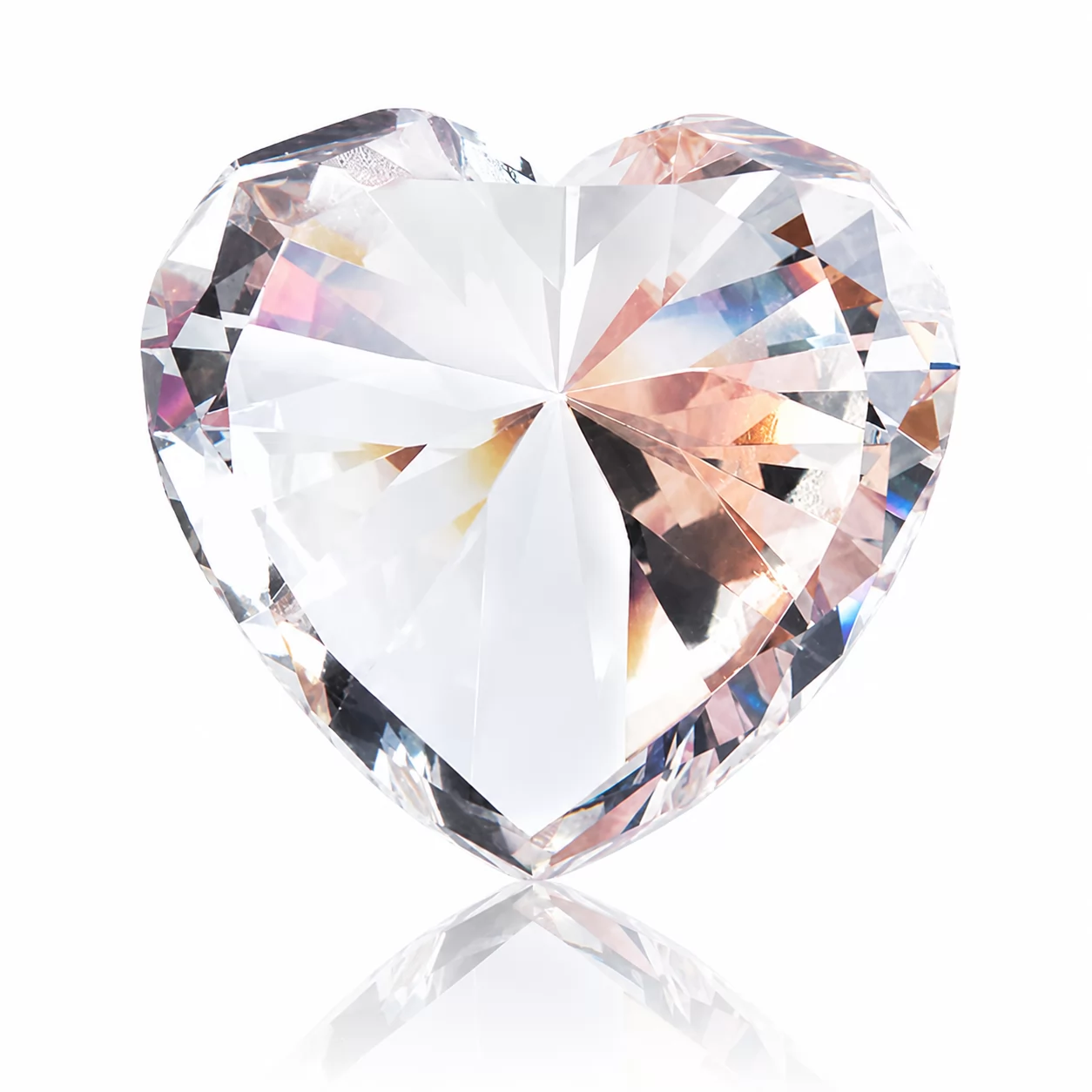 Sapphire Heart Crystal Diamond Ornament – Luxury Gem Decor for Romantic Gifts & Interiors view 2