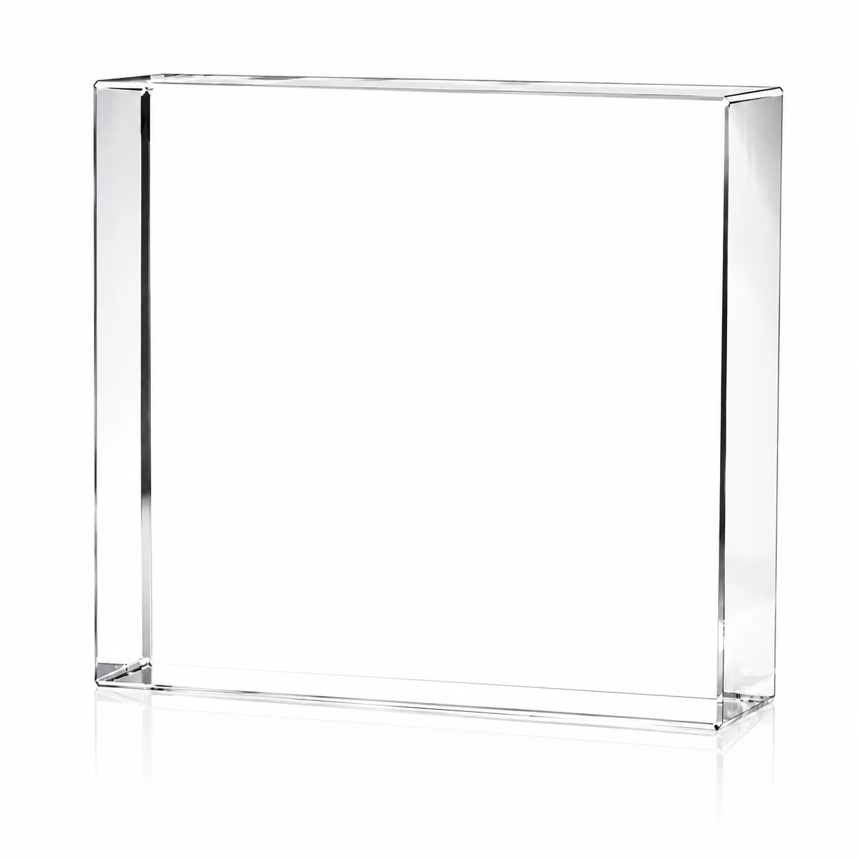 Square Crystal Engraving Blank for 3D Portraits, Business Logos & Souvenirs