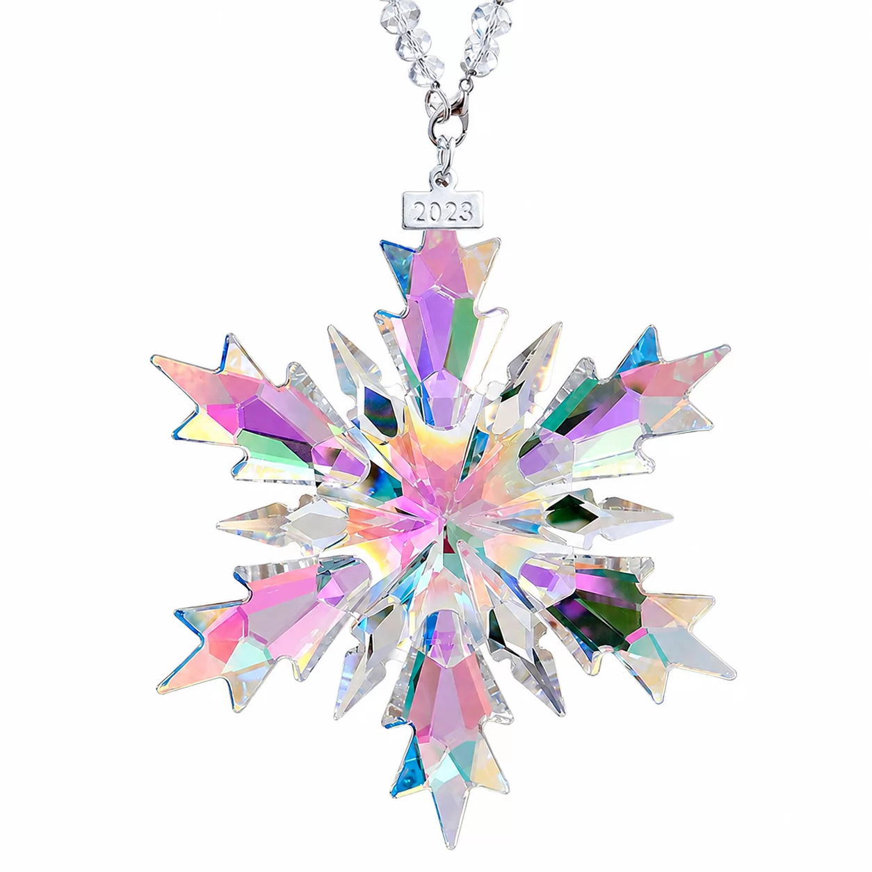 Frost Crystal Snowflake Ornament – Elegant Hanging Decor for Holiday Moments view 3