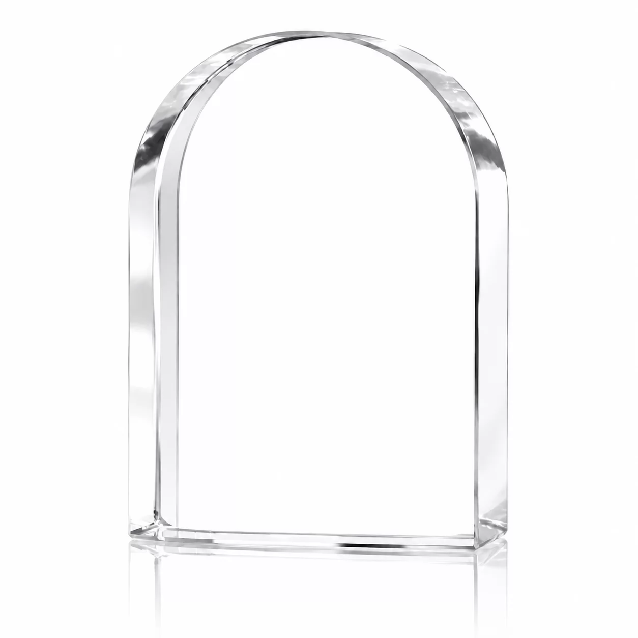 Optical Crystal Arch Keepsake for Memorial Photos, Awards & Personalized Gifts