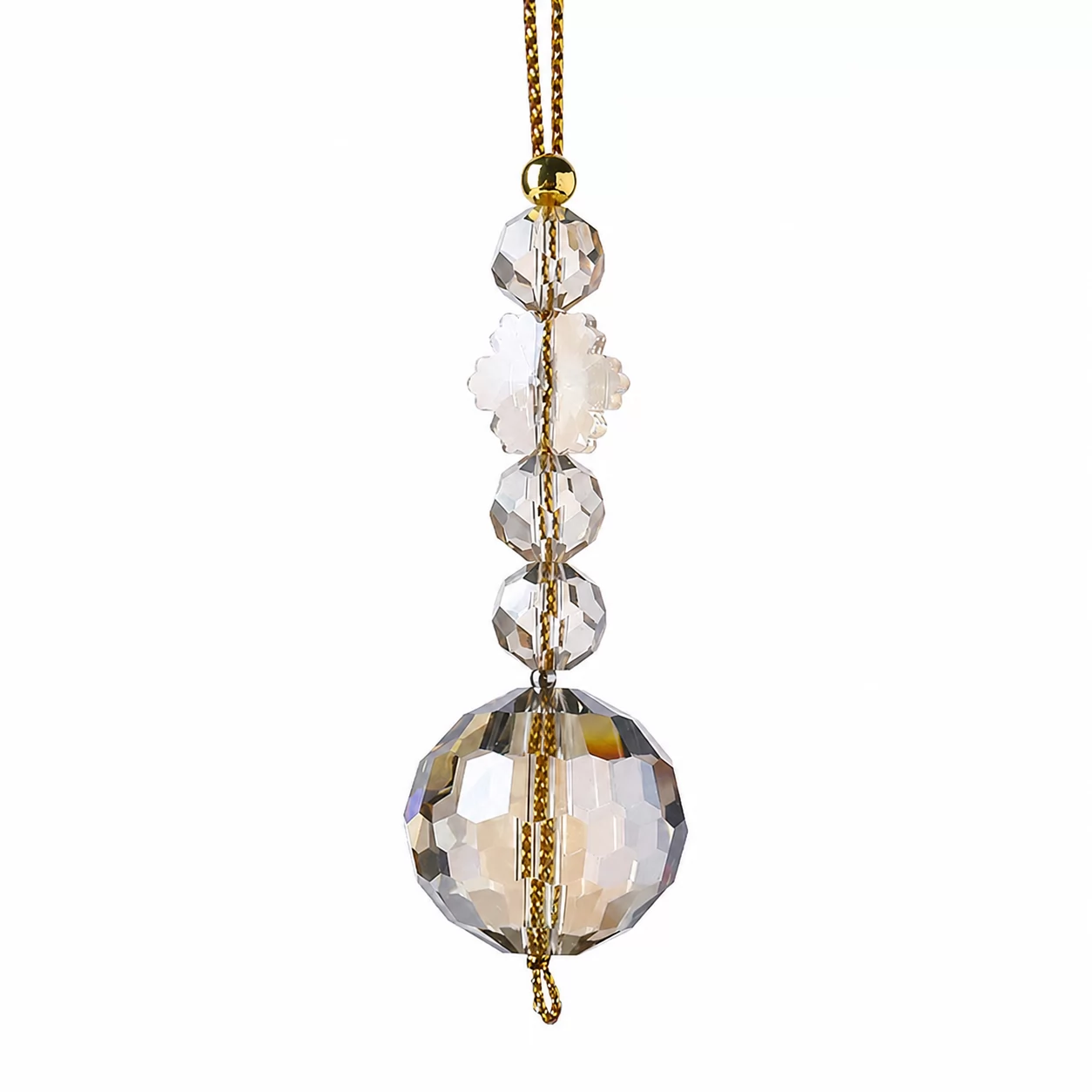The Blue Prism Collection – Faceted Crystal Pendant with Ocean Inspired Beauty view 2