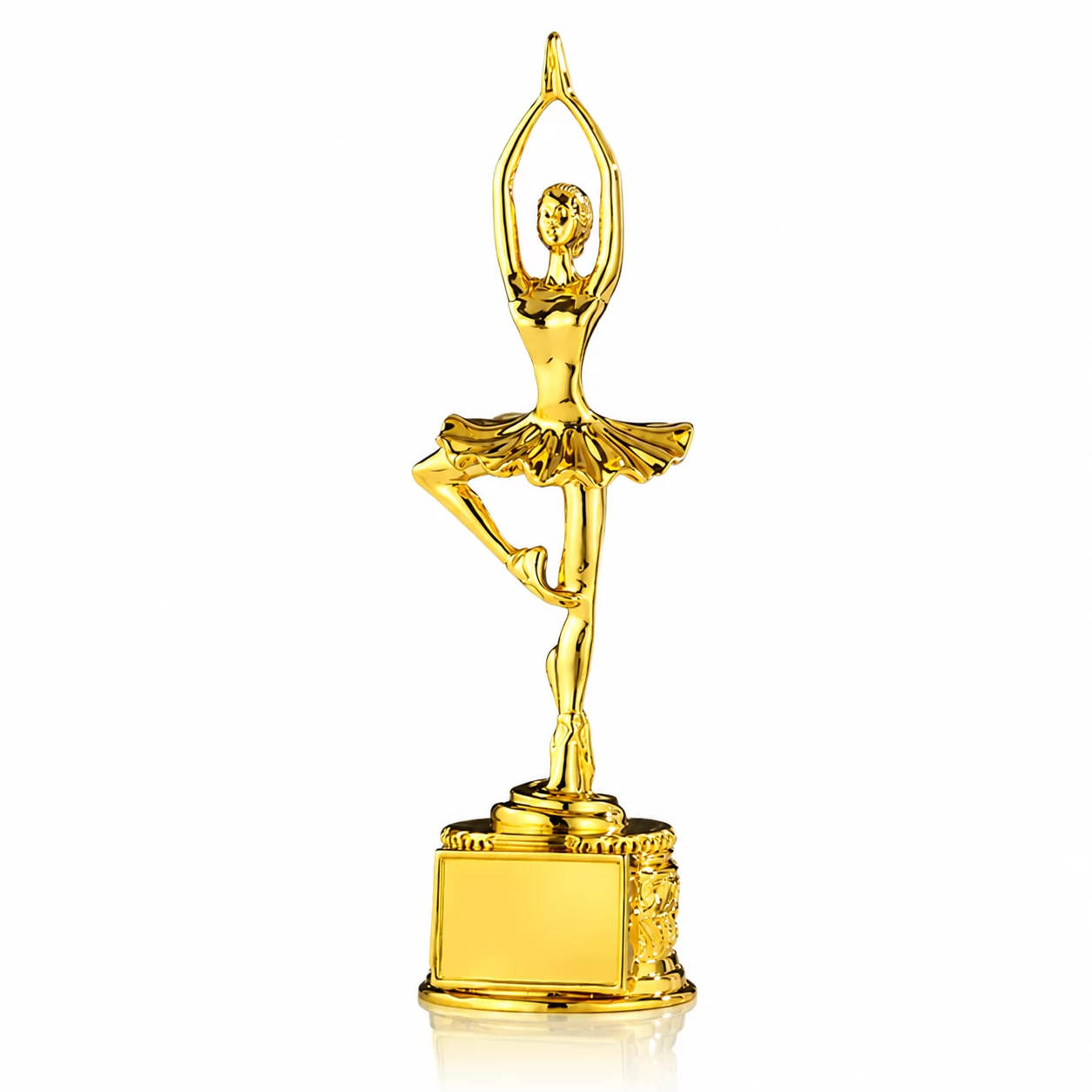Gold Resin Ballerina Trophy for Ballet Competition, Dance Recital & Performance Awards