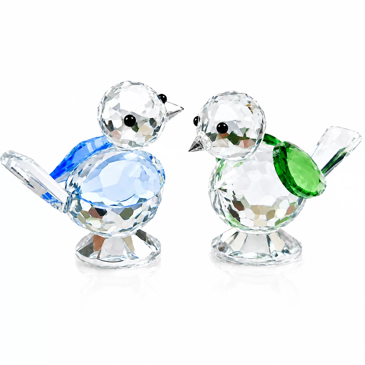 Faceted Crystal Bird Ornament – Decorative Glass Bird Figurine for Home & Office view 5