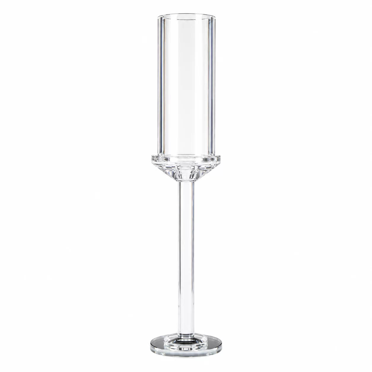 Modern Crystal Candle Lantern with Clear Glass Shade for Luxury Events & Home Styling view 2