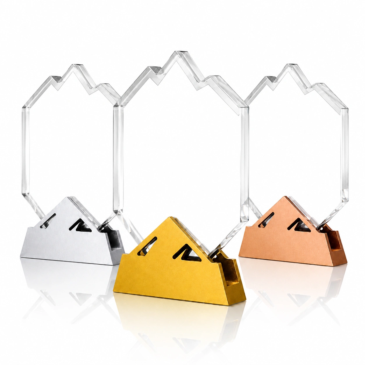 Snow Mountain Crystal Award – Custom Leadership & Achievement Recognition Trophy view 2