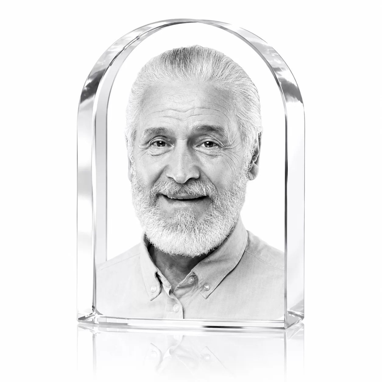 Optical Crystal Arch Keepsake for Memorial Photos, Awards & Personalized Gifts view 2