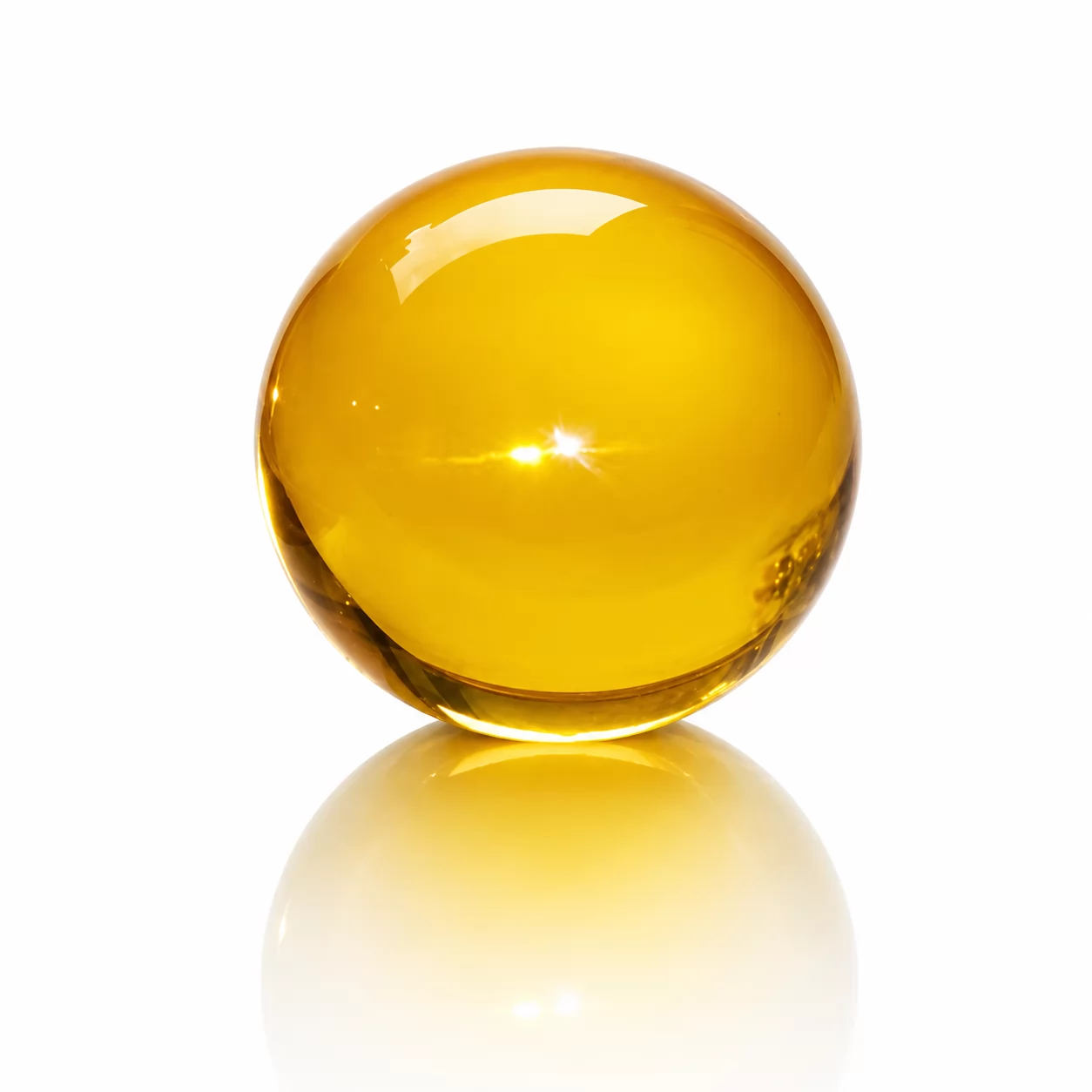 Sapphire Glass Sphere Sculpture for Elegant Home & Office Decor view 3
