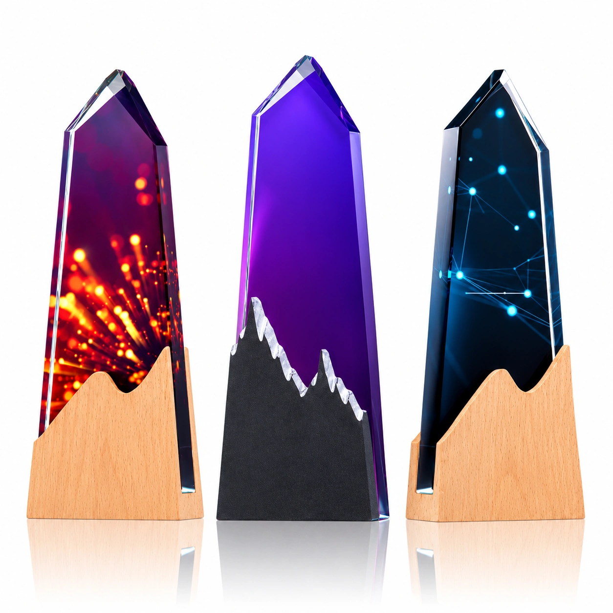 Mountain Design Crystal Obelisk Award – Custom Achievement & Recognition Trophy