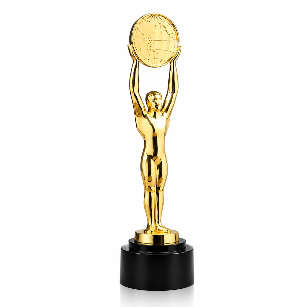 Gold Metal Basketball Trophy with Player Figure for Sports Awards & Championships