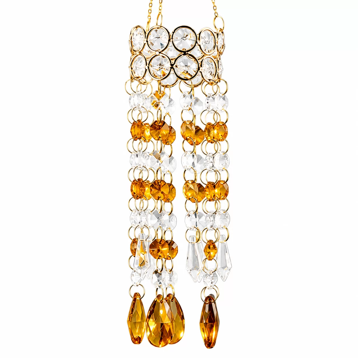 The Crystal Emerald Cascade – A Nature Inspired Light Catcher for Elegant Interiors view 2