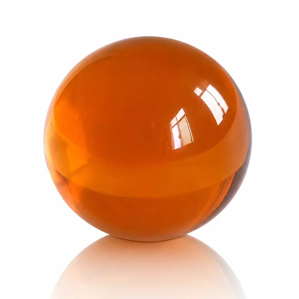 Sapphire Glass Sphere Sculpture for Elegant Home & Office Decor view 5