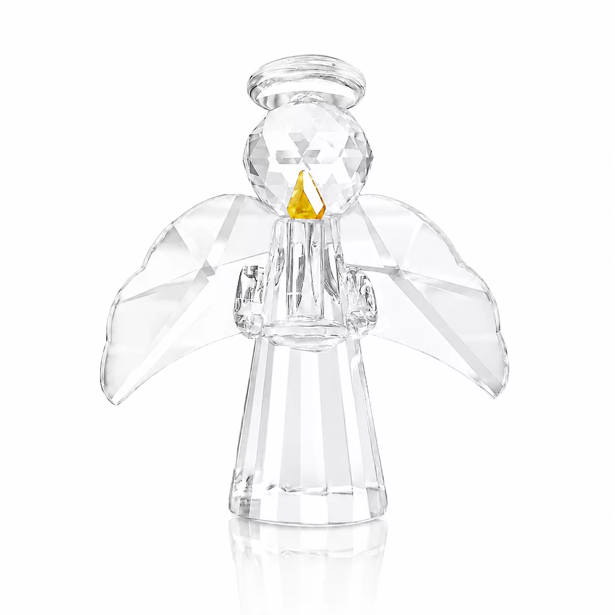 Faceted Crystal Angel Decoration for Elegant Interiors and Meaningful Gifts