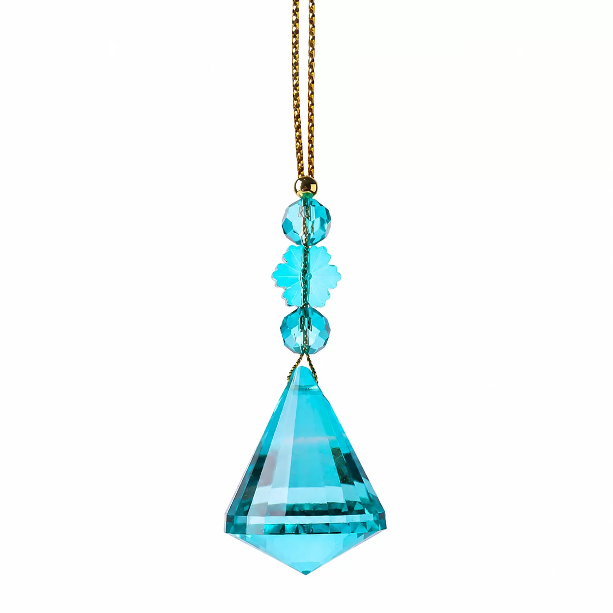 Pink Prism Crystal Ornament – A Delicate Hanging Accent for Home & Gifts view 3