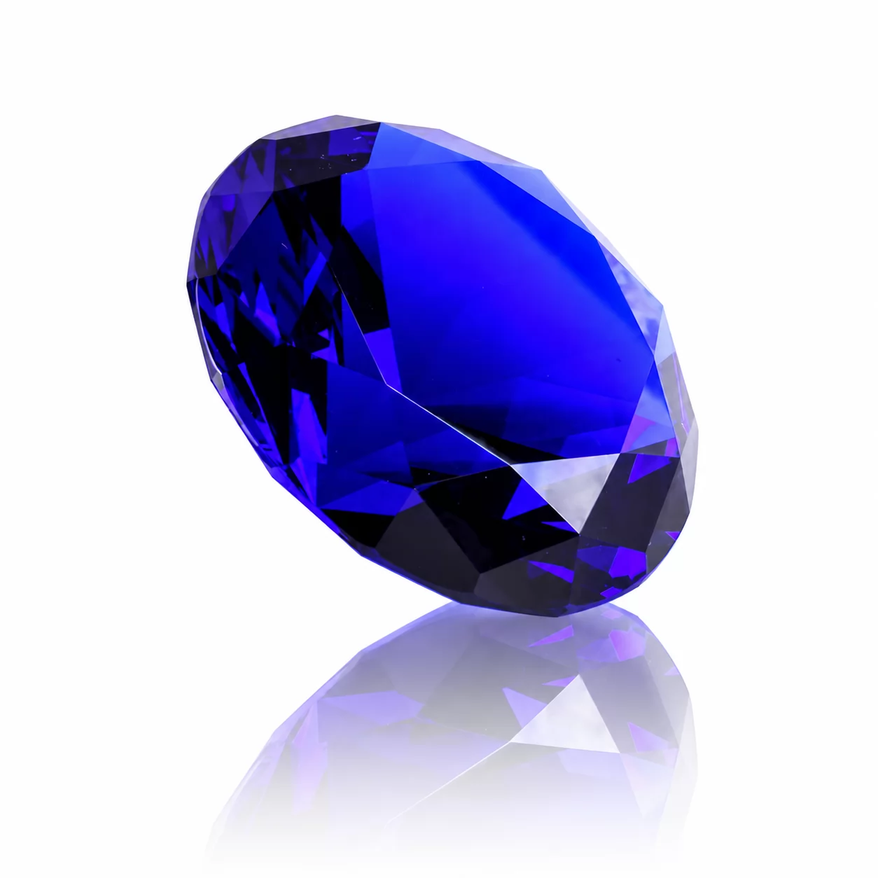 Yellow Faceted Crystal Gem Ornament – Decorative Crystal Diamond for Home & Office view 4