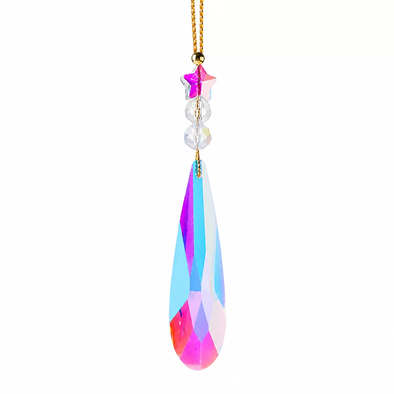 Aurora Crystal Suncatcher – A Colorful Hanging Ornament for Modern Spaces