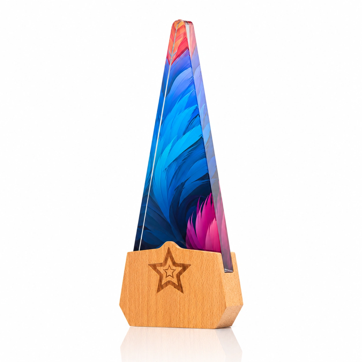 Colorful Peak Crystal Award – Custom Achievement & Excellence Recognition Trophy