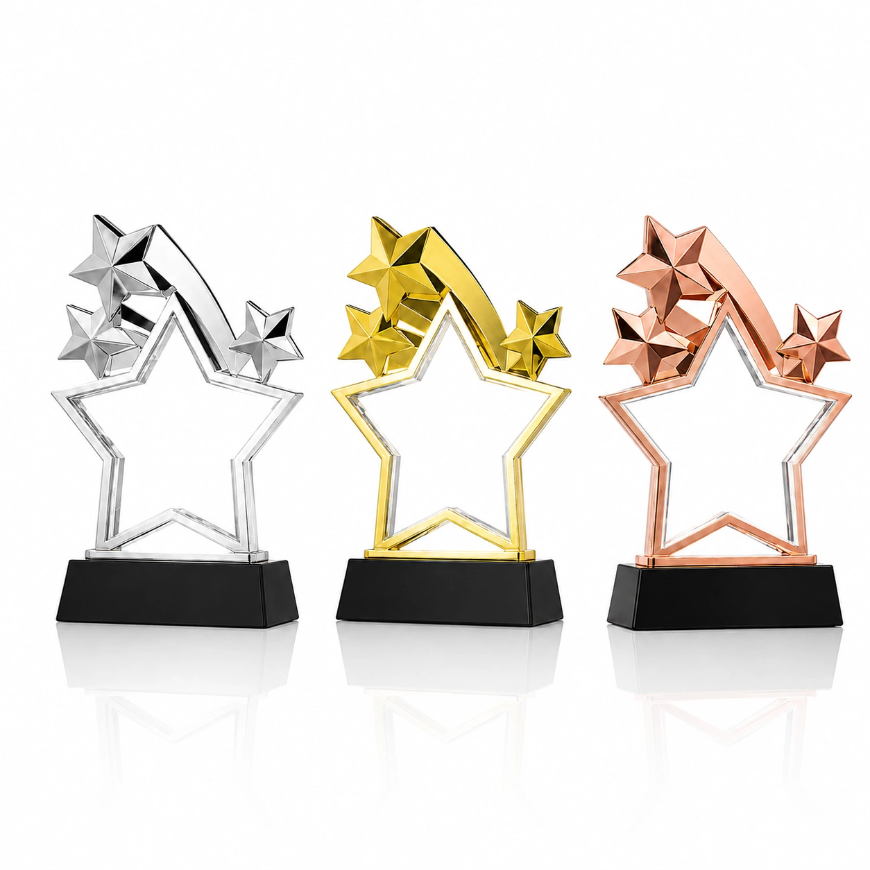 Rising Star Crystal Award – Custom Employee Achievement & Recognition Trophy view 2