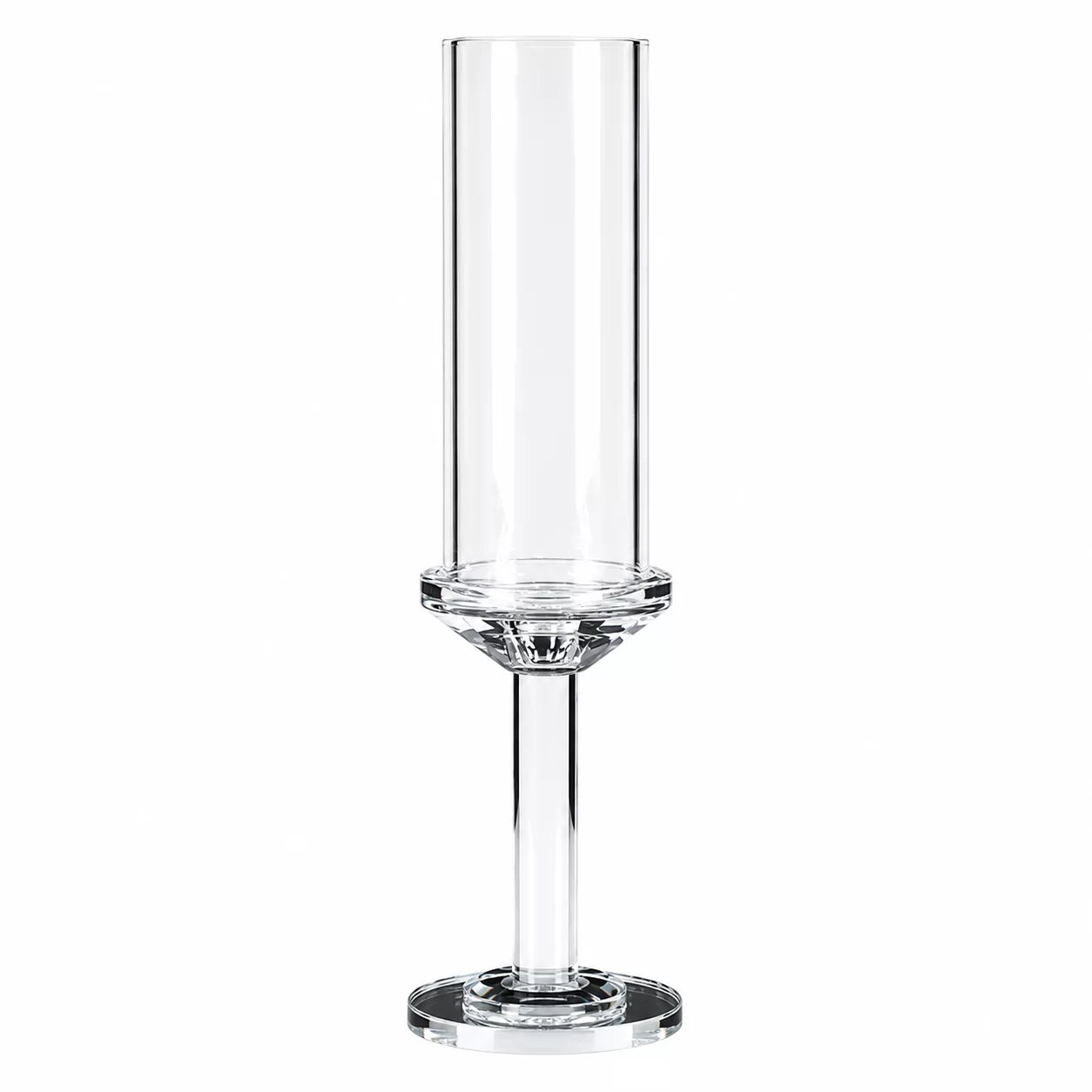 Modern Crystal Candle Lantern with Clear Glass Shade for Luxury Events & Home Styling