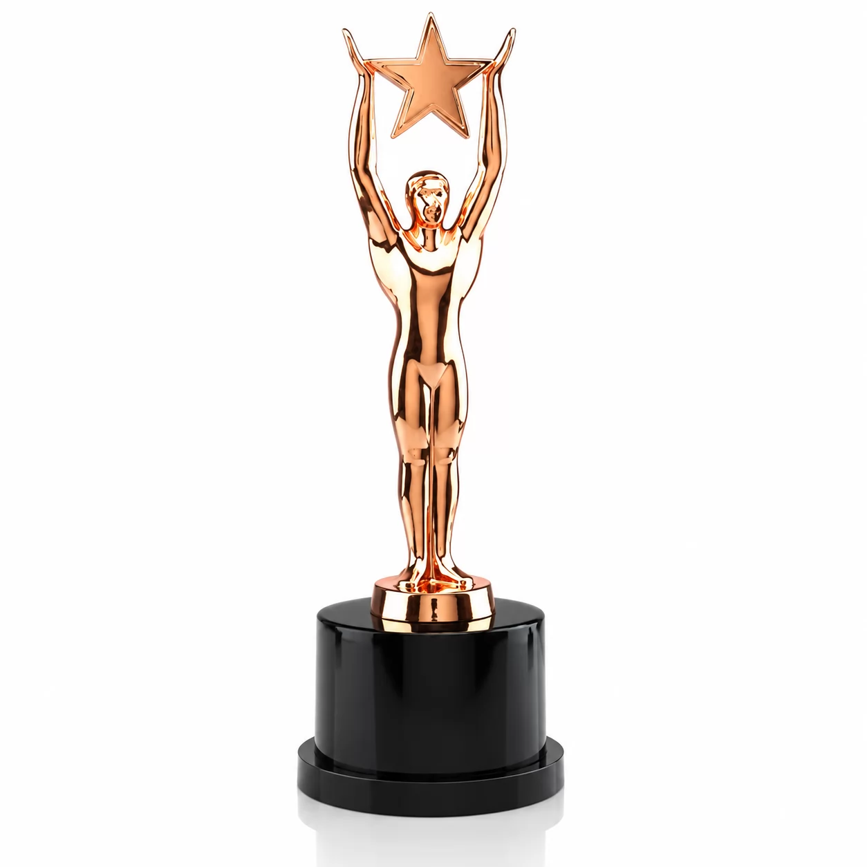Outstanding Performer Trophy with Raised Star Design for Business & Team Awards view 4