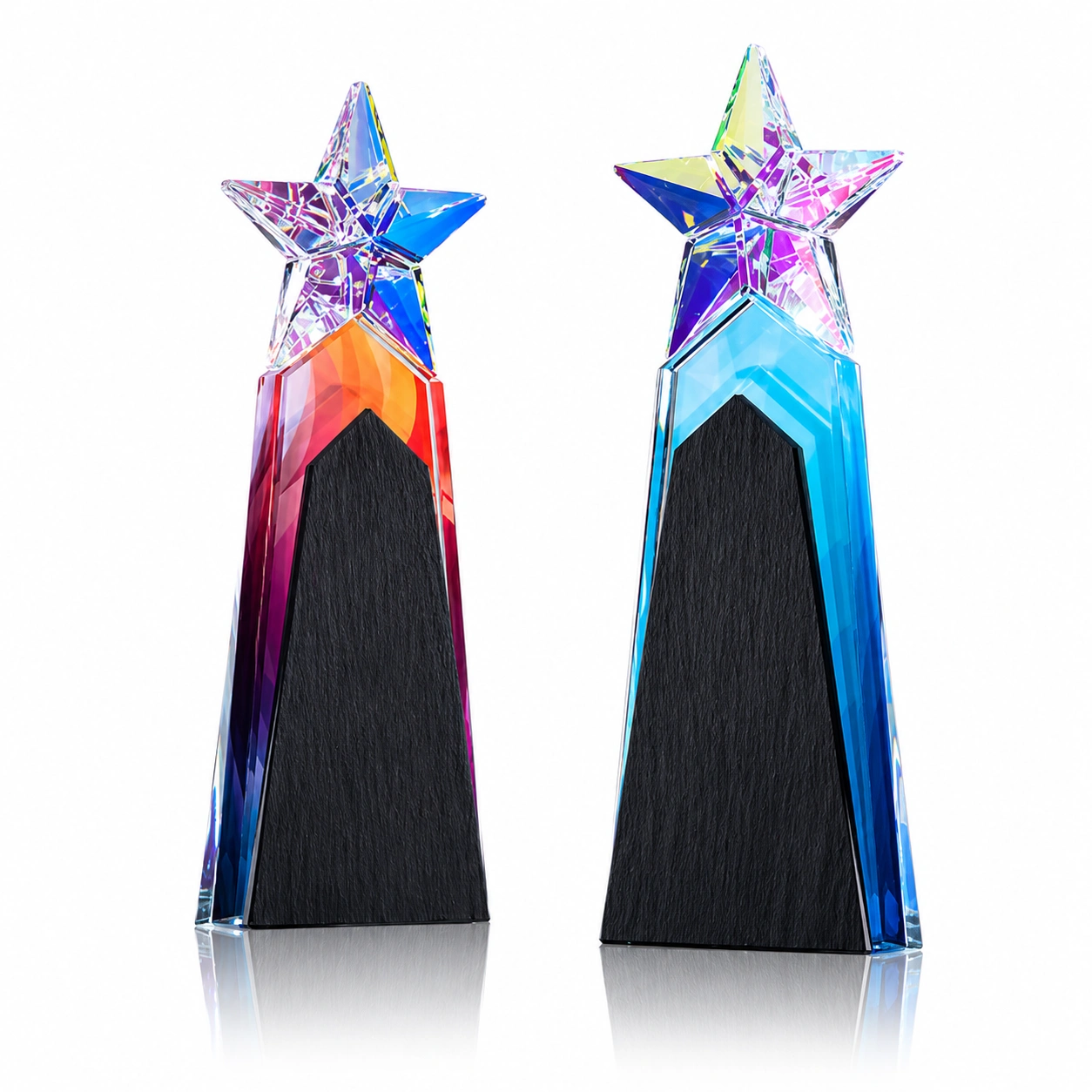 Black Crystal Star Award – Custom Executive Leadership & Recognition Trophy