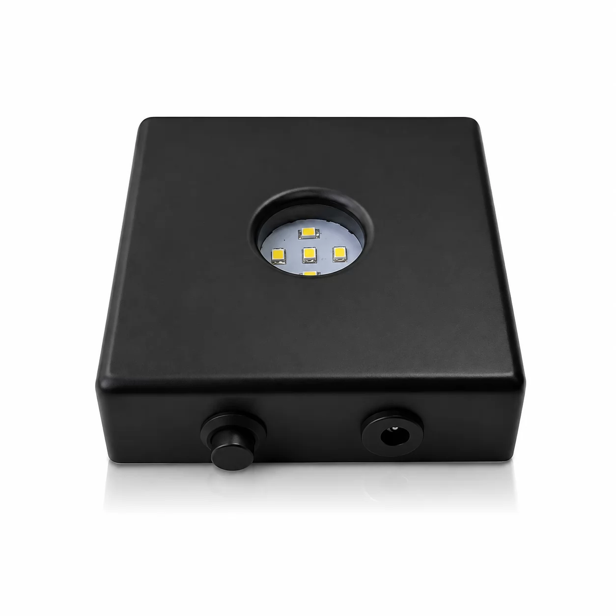 Black 5-LED Light Base with Dimmer Switch for 3D Crystal Display & Figurines