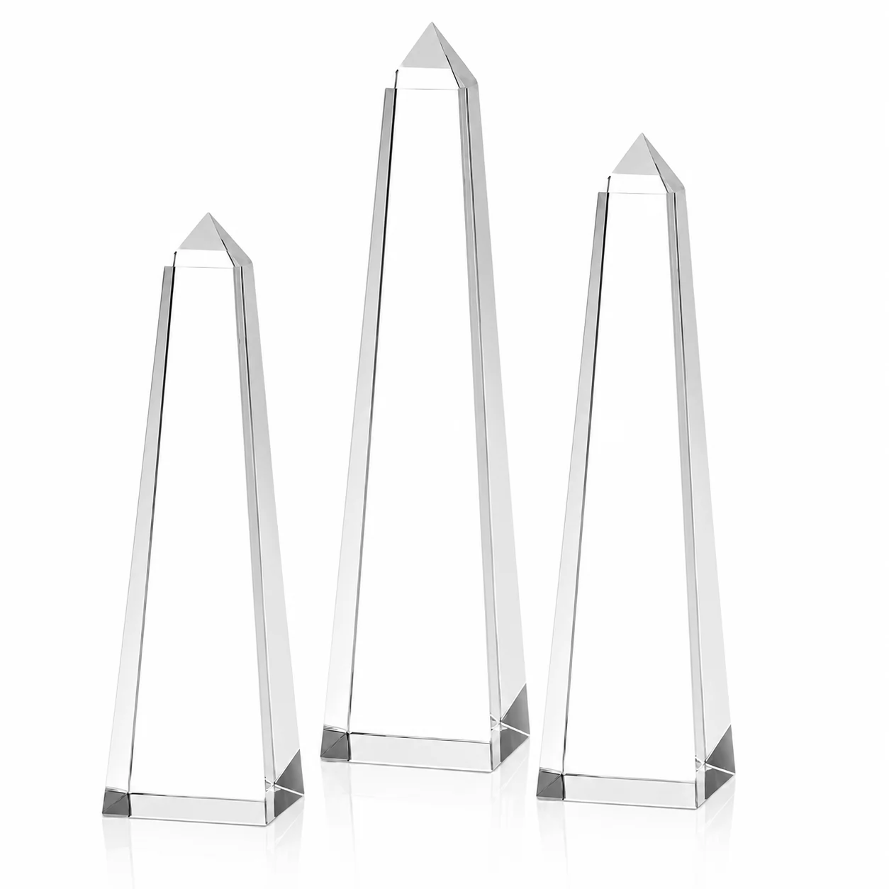 Signature Crystal Obelisk Award – Timeless Executive Trophy in Multiple Sizes