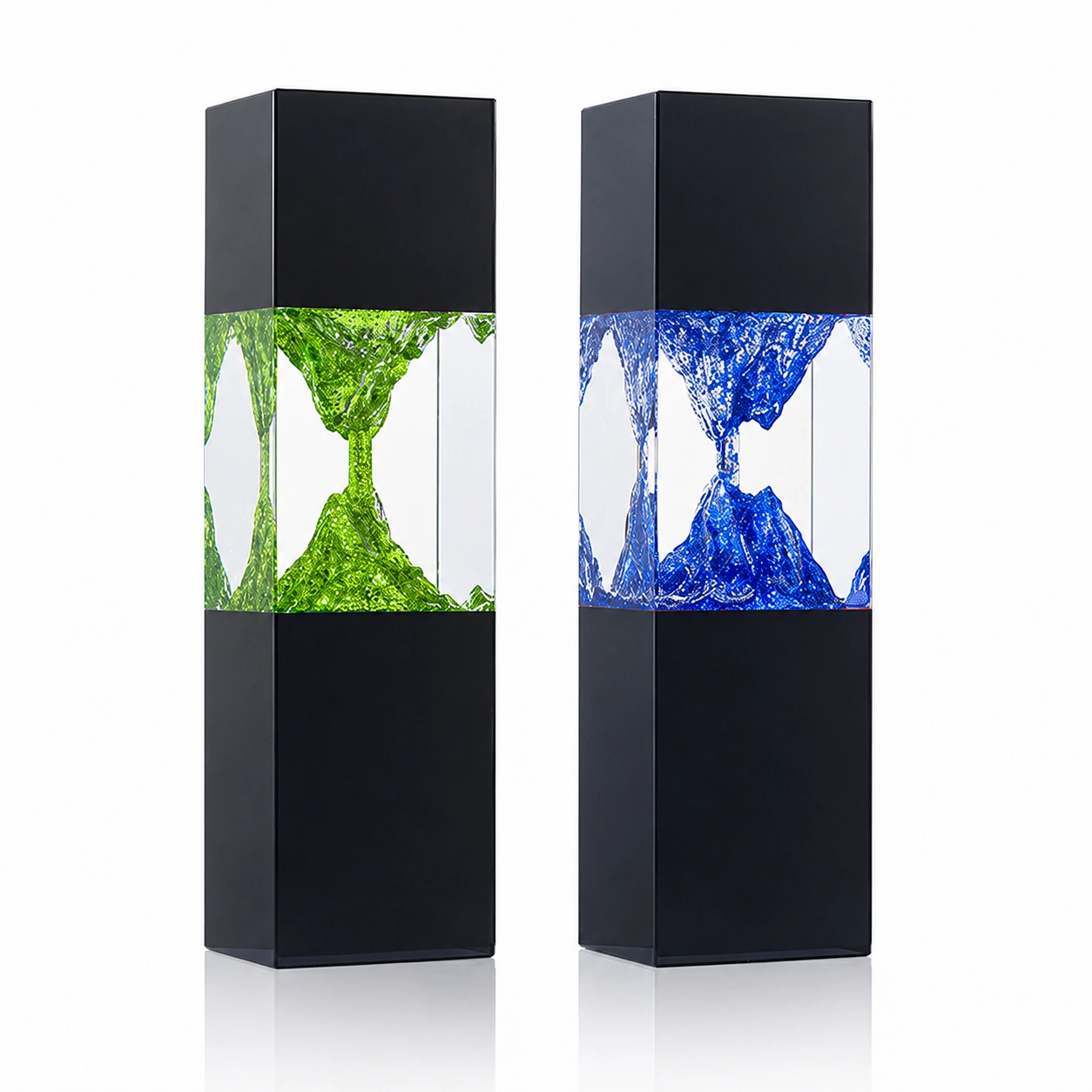 Hourglass Crystal Award – Custom Modern Corporate Recognition Trophy