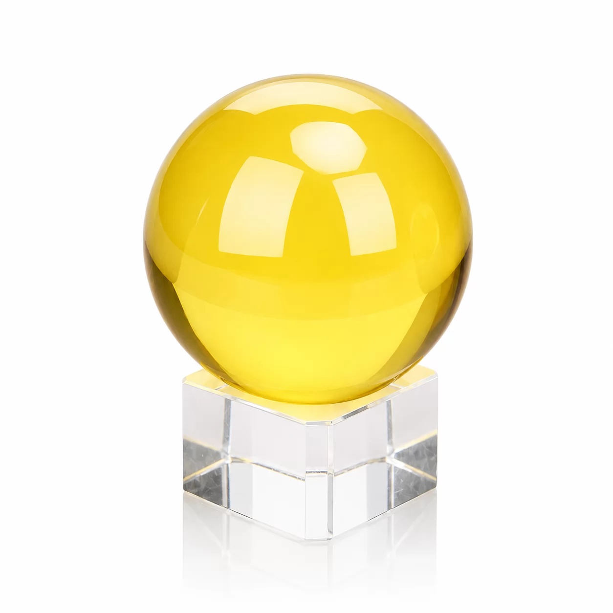 Ruby Crystal Sphere Ornament – Luxury Red Gem Accent for Modern Interiors view 2