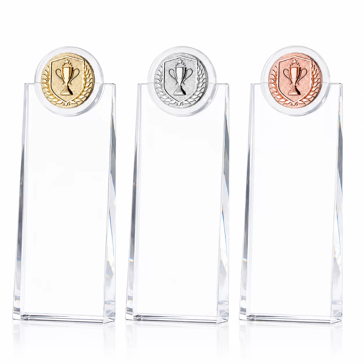 Honor Medal Crystal Award for Corporate Milestones & Distinguished Service