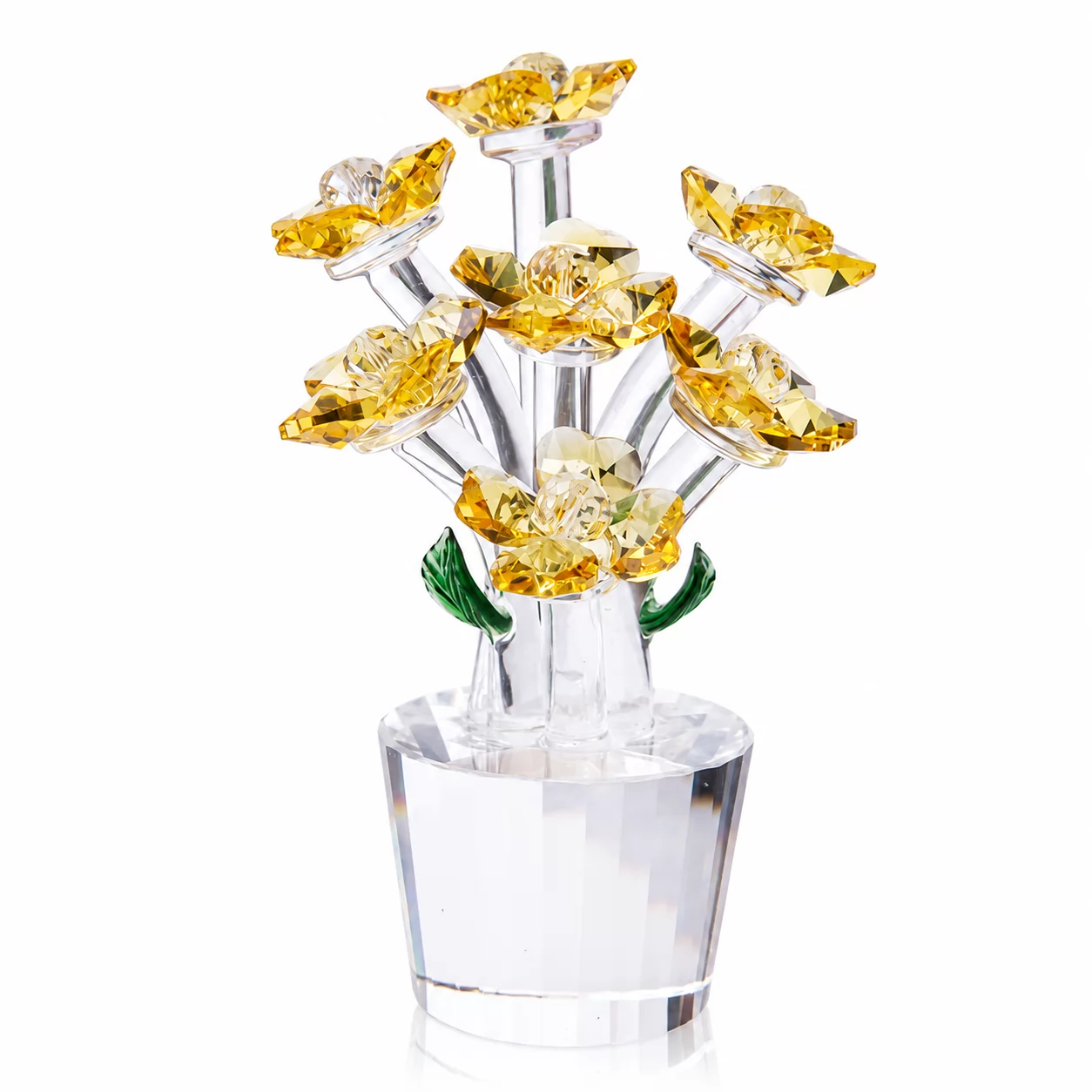 Handcrafted Crystal Flower Centerpiece for Weddings, Hotels & Premium Gifts view 4