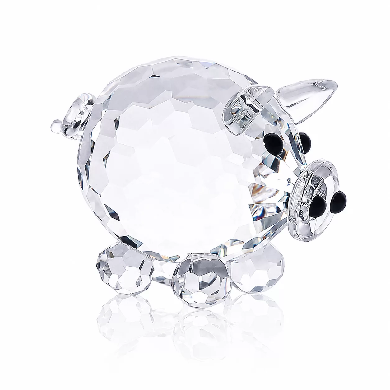 Faceted Crystal Pig Statue for Home Decoration, Collectors & Special Gifts