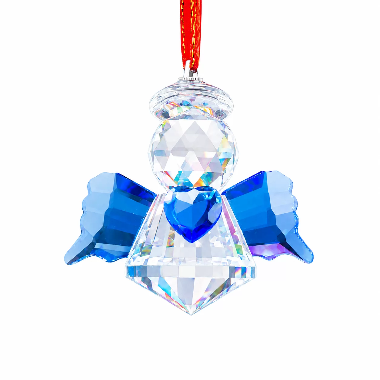 Crystal Guardian Angel Suncatcher with Heart Accent – Elegant Hanging Decor view 6
