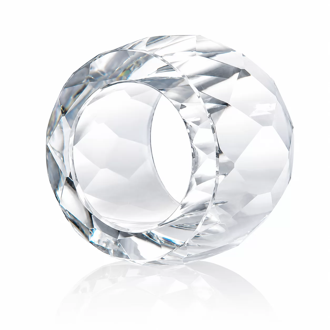 Diamond Cut Crystal Table Accent for Wedding Place Settings & Fine Dining
