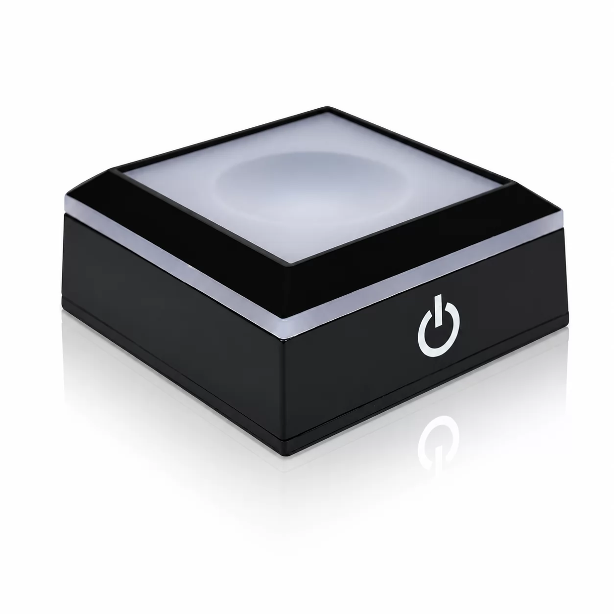 Silver Touch Control LED Light Base for 3D Crystal, Awards & Figurine Display view 2