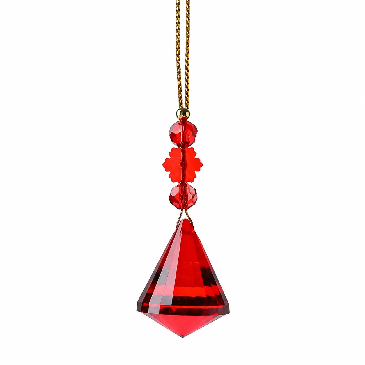 Pink Prism Crystal Ornament – A Delicate Hanging Accent for Home & Gifts view 2