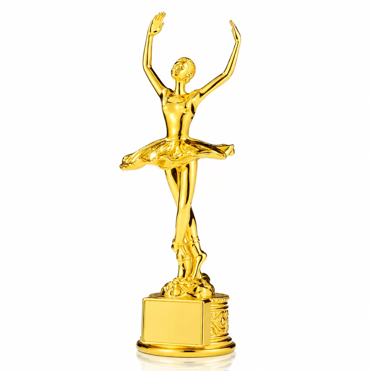 Gold Resin Ballerina Trophy for Ballet, Dance Competition & Performance Awards