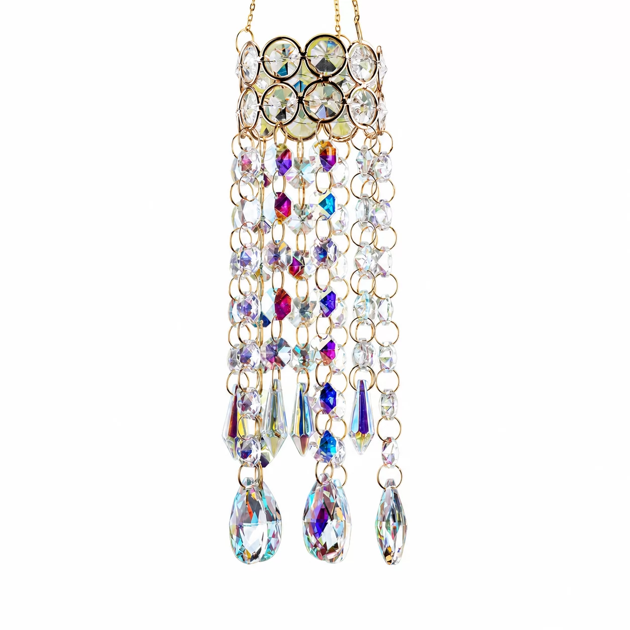 The Crystal Emerald Cascade – A Nature Inspired Light Catcher for Elegant Interiors view 4