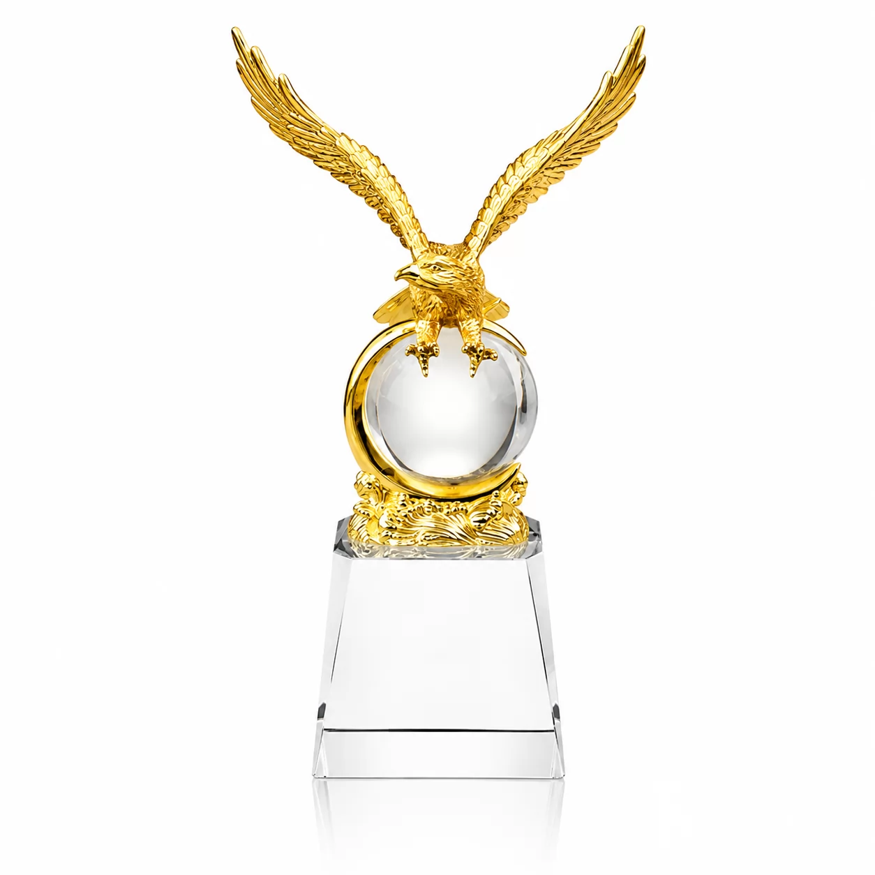 Gold Metal Eagle Globe Trophy for Leadership & Corporate Excellence Awards