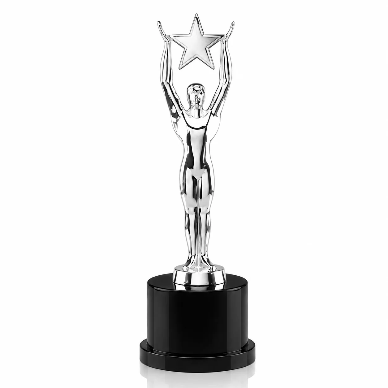 Outstanding Performer Trophy with Raised Star Design for Business & Team Awards view 2