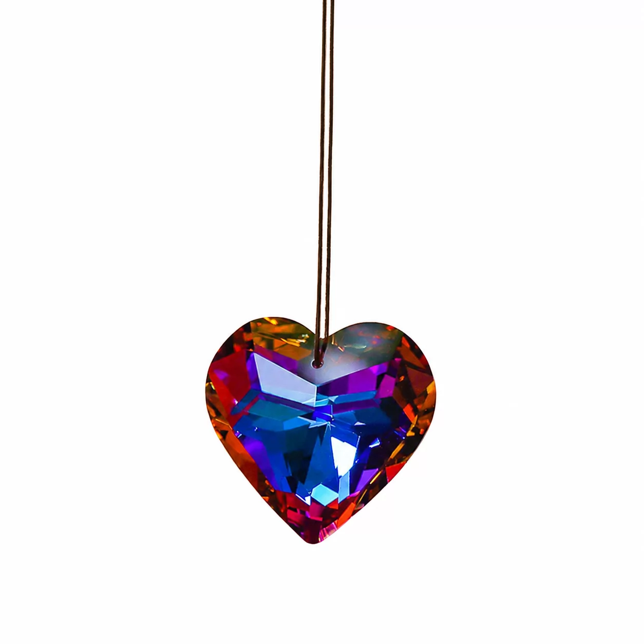 Pink Crystal Heart Suncatcher – A Sparkling Hanging Ornament for Love & Home view 5