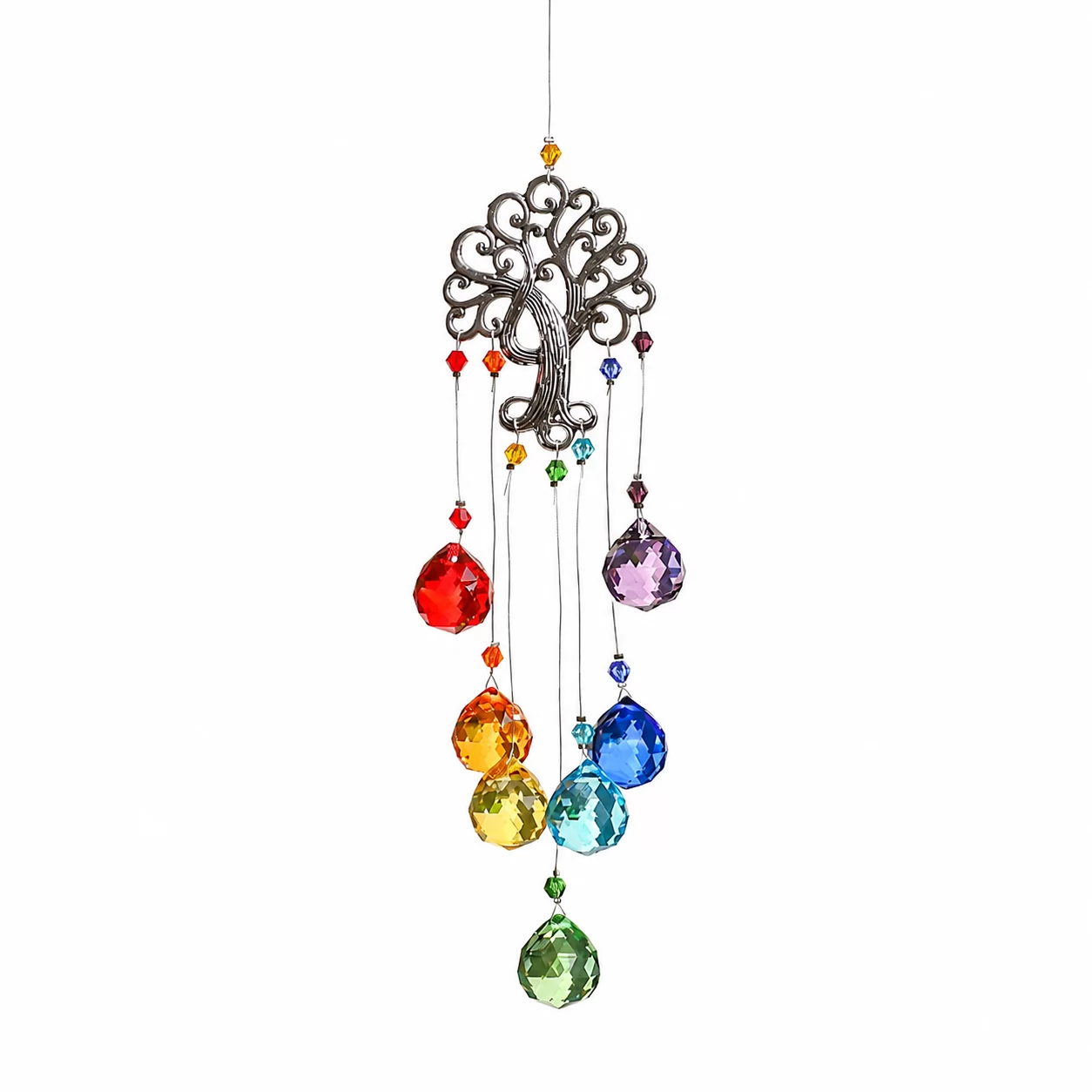 The Crystal Rainbow Wind Chime – A Lucky Light Catcher for Elegant Interiors