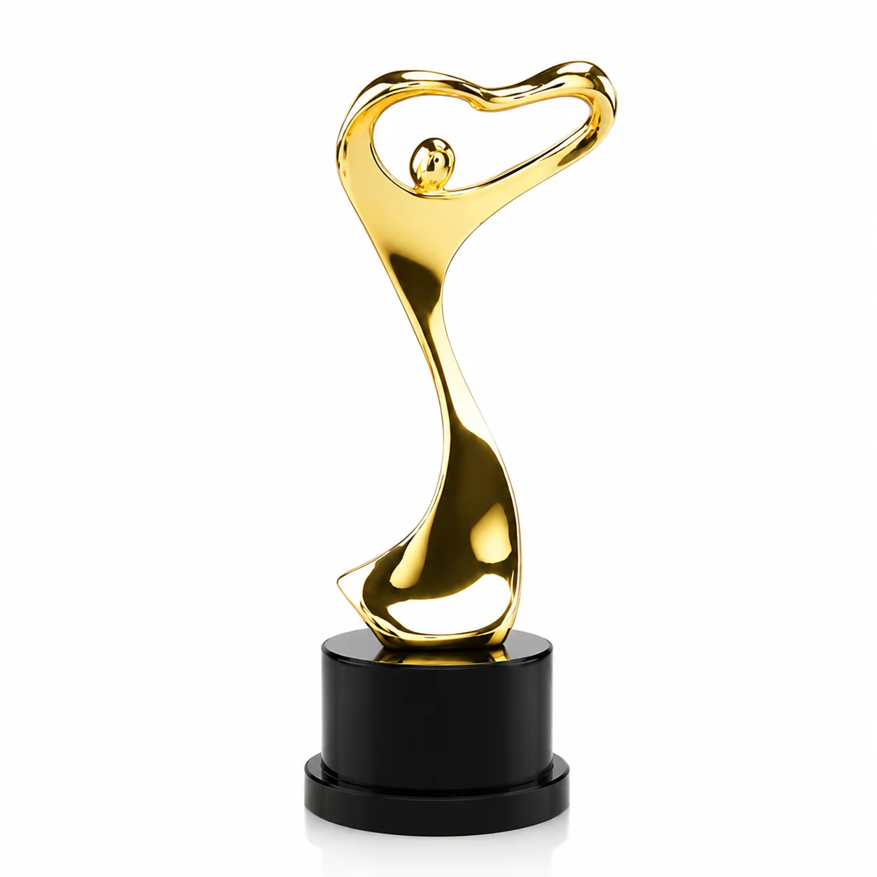 Abstract Love-Inspired Metal Award for Employee Appreciation & Corporate Honors