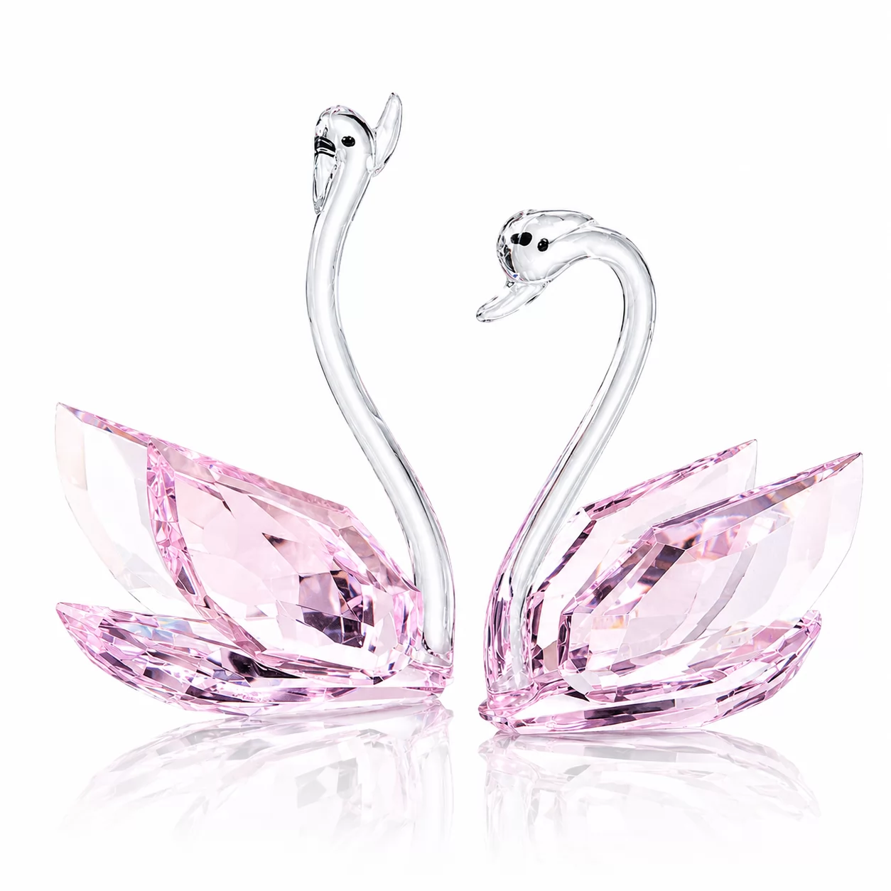 Faceted Crystal Swan Couple Ornament for Wedding Tabletop Decor & Anniversary Gifts view 5