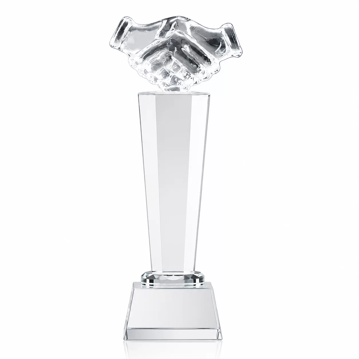 The Partnership Award – Elegant Crystal Trophy for Collaboration & Success