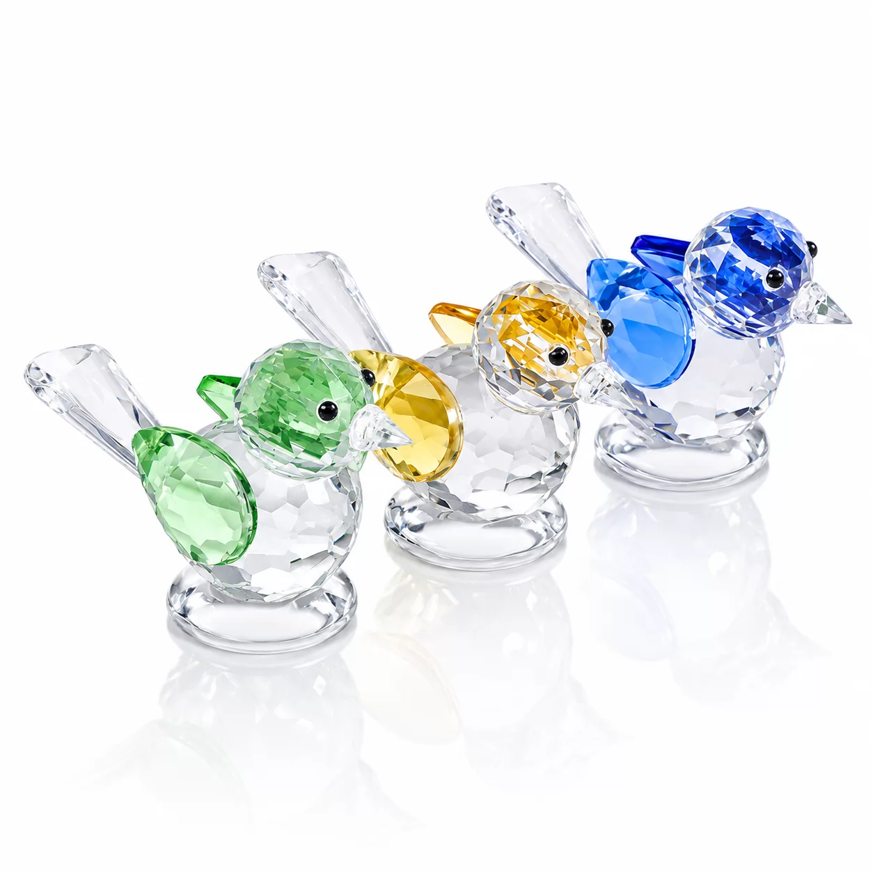 Faceted Crystal Bird Ornament – Decorative Glass Bird Figurine for Home & Office view 4