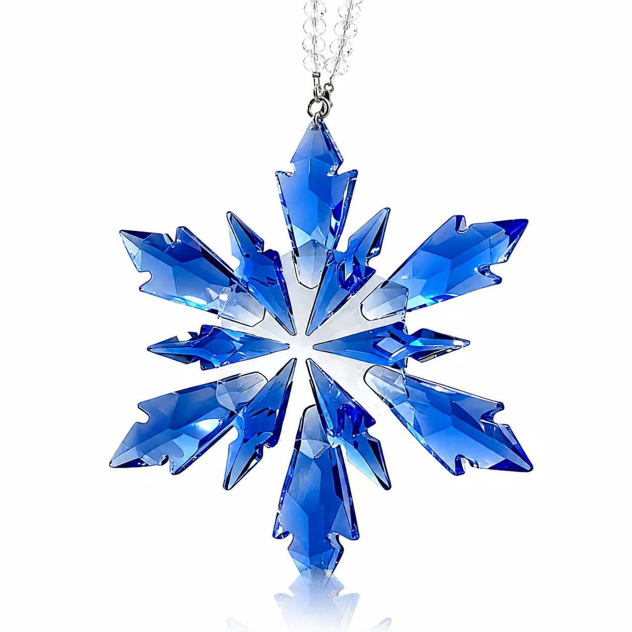 Frost Crystal Snowflake Ornament – Elegant Hanging Decor for Holiday Moments view 2