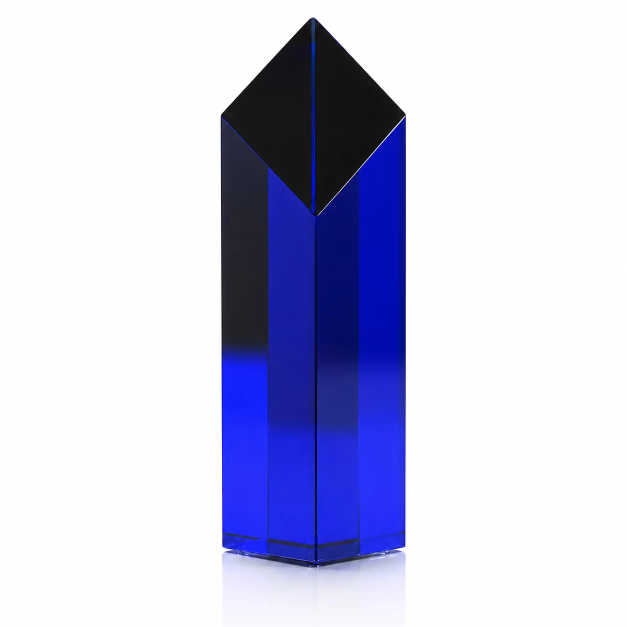 Midnight Blue Crystal Pinnacle Award – Executive Trophy for Leadership & Success