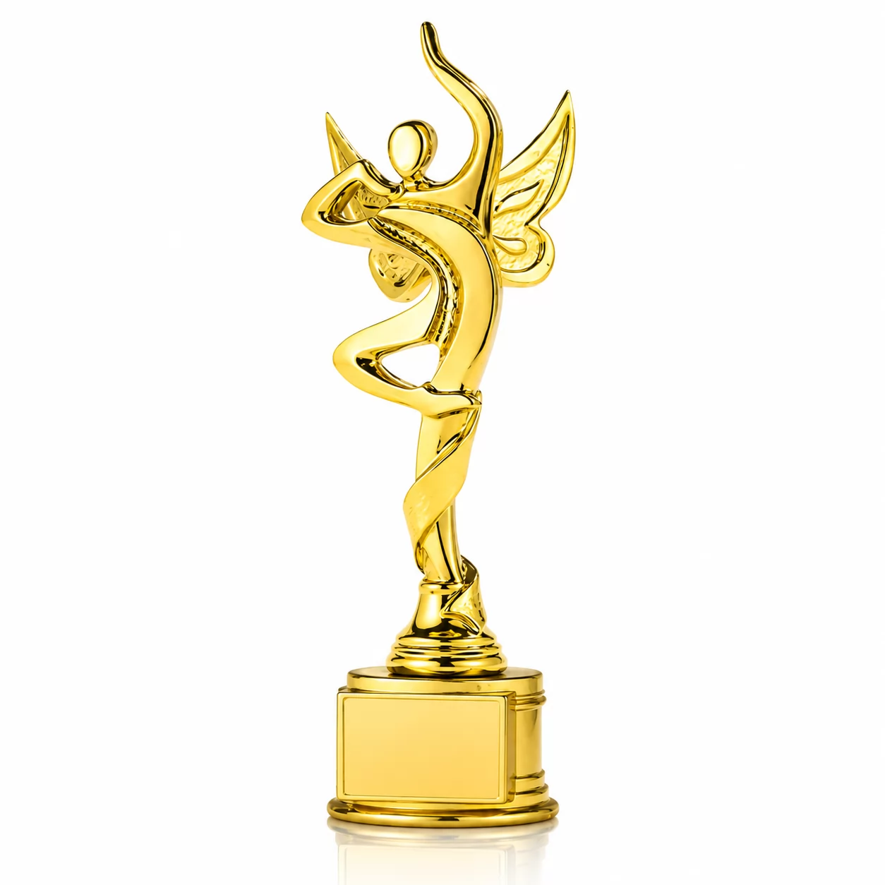 Gold Resin Winged Dancer Trophy for Dance Competition & Performing Arts Awards