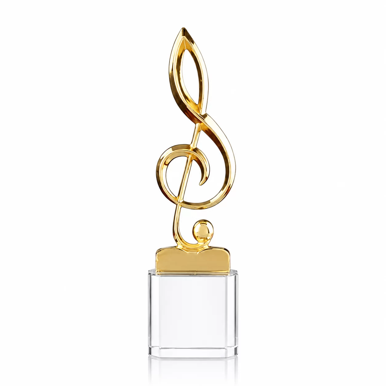 Golden Treble Clef Music Trophy for Vocalists, Musicians & Performing Arts